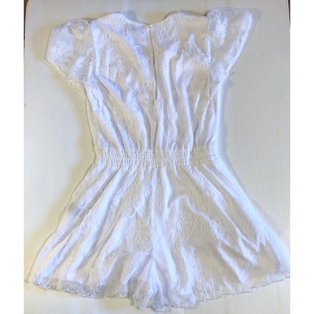 NWT Francesca’s Trixxi Deon Lace Godet Romper S - Picture 5 of 6